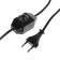 Network cord with dimmer for sconces, 100 watts, 1.5 m, black