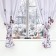 A set of curtains d/kitchen with the sequence "Winter Season" 145x180 +/- 5cm-2 pcs., Gabardin