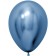Latex ball 12 "Reflex, blue, chrome, set of 50 pcs.
