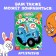 Book with stickers "Cuts-Corguses", A5, 16 pp., 70 stickers, blue tractor