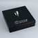 The box is folding, the lid is, "a real man", 30 x 30 x 8 cm without a window