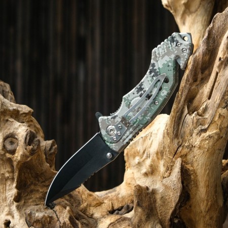 Folding "Tiger" knife 19.5cm, blade 85mm/1.2mm, mix-9