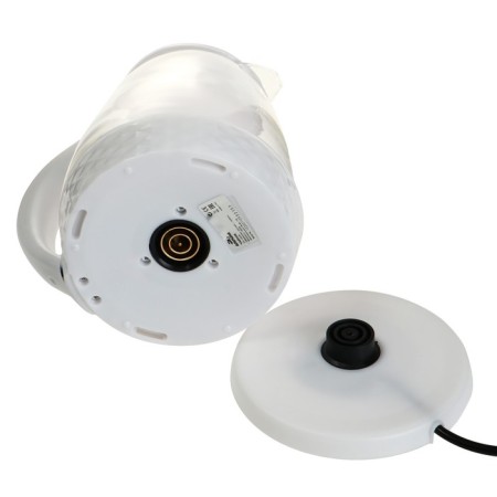 Electric Dobrynya kettle DO-1252W, glass, 1.8 l, 1800 watts, white-5