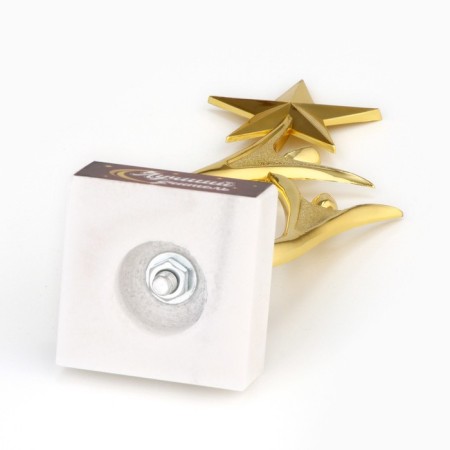 The Cup "Best Teacher", award figure, Standing Star, 18 x 7 cm.-5