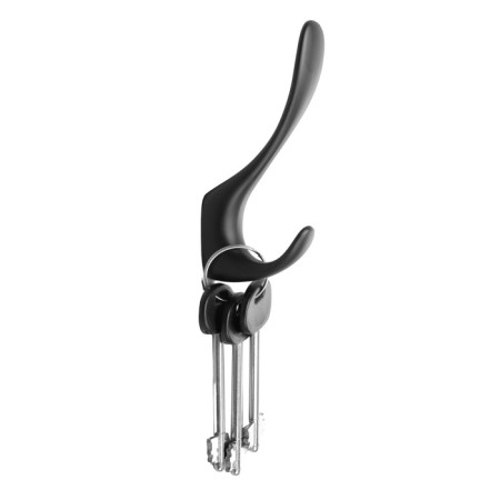 Furniture hook Cappio Heel, two -rod, black-2