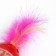 Ball for cats with a tambourine "Sun with a pen", 4 cm, transparent red