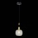Suspension EVOLUCE. Sle1137-403-01. ELITIS. 1x60 W, E14, 14x14x17.5 cm, black color, golden