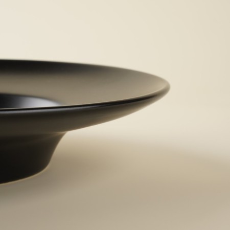 A set of plates for paste SL Home "Dark", d = 21 cm, black color-2