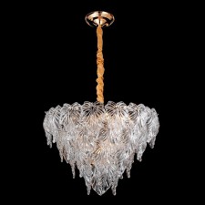 Crystal chandelier Gerhort G21144/10GD+CL, 10x40W, E14, 105x60x60 cm, Golden color