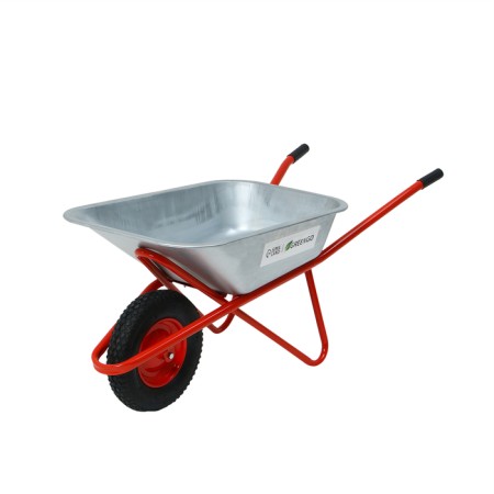 Construction car, 1 pneumatic fire, cargo/p 200 kg, volume 110 liters, galvanized body 0.8 mm, Greengo-8