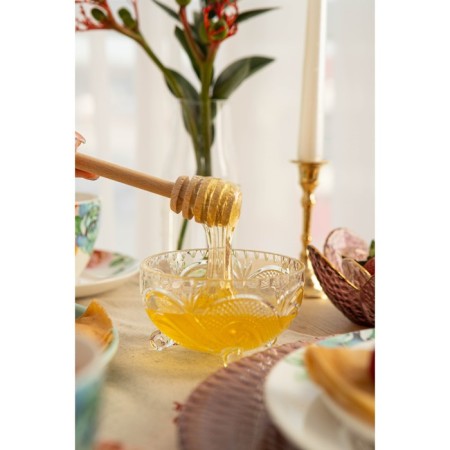 Spoon for honey, 14 cm, beech, in packaging with a suspension-6