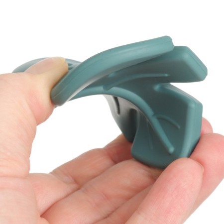 Silicone teether "Tropics", green color, mum & baby-4