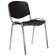 Stool Staff ISO PLAST CF-009, chrome frame, black plastic