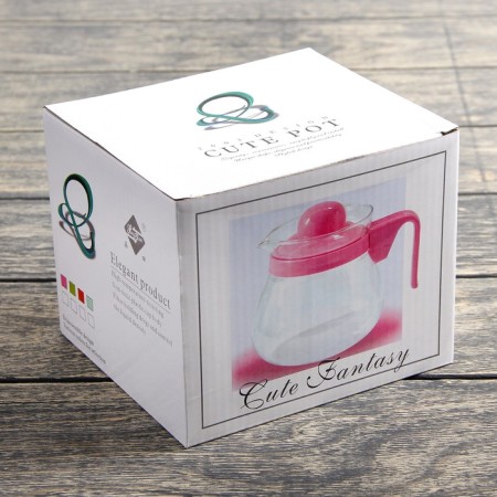 Glass teapot "Ricky", 800 ml, color mix-4