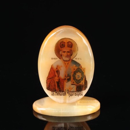 Icon oval on the supply "Nikolai Wonderworker"