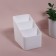 SHITE organizer for storage, 3 sections, 14.5 × 9 × 13 cm, white color