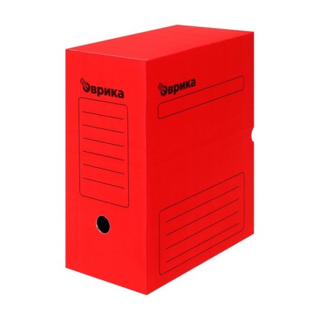 Archive box with A4 Calligrata valve, 150 mm, microgofrotcard, up to 1,400 sheets, red-2