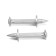 Dowel-gvo "Tundra", Gvozdeva, for the mounting gun, galvanized, 4.5x40 mm, 0.5 kg