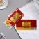 Envenue for money with a decorative element "VIP card" embossing, card, 16.5x8.5 cm