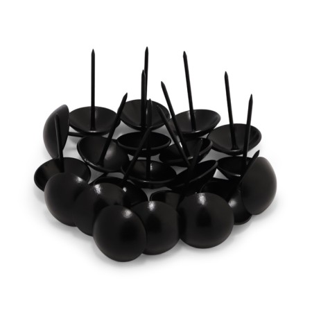 Tundra nails, decorative, 25x39 mm, black, 100 pcs-1