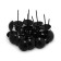 Tundra nails, decorative, 25x39 mm, black, 100 pcs