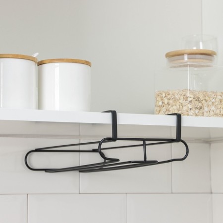 Holder for glasses of the suspended share, 28 × 16 × 7.5 cm, black color-2