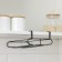 Holder for glasses of the suspended share, 28 × 16 × 7.5 cm, black color