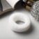 Hair elastic band "Mahrushka" (set 12 pcs) wide classic, 7x2 cm, white