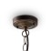 Sadovo-park lamp Feron PL595, IP44, E27, 60 W, 195x195x885 mm, brown color