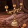 Brass Brass for 3 candles "curls" 21x8.5x19.5 cm