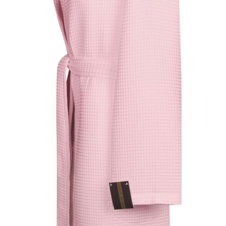 Waffle robe with a hood "Naomi", size l, color powder-1