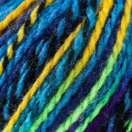 Yeritage yarn 75% acrylic, 25% wool 125m/50g (334 blue-violet-yellow)-2