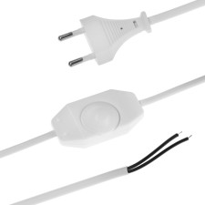 Network cord with dimmer for sconces, 100 watts, 1.5 m, white