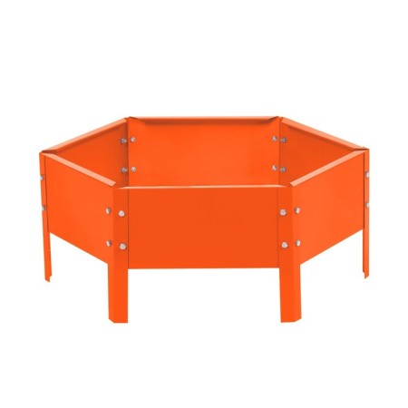 Glocked flowerbed, D = 60 cm, h = 15 cm, orange, Greengo-8