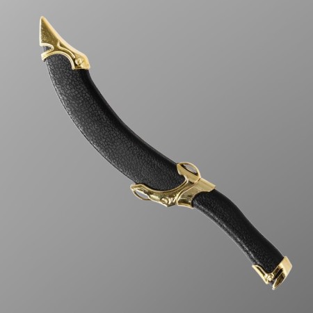 Souvenir product Knife Turkish concentrated, gold trim-3
