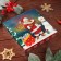 Bearbox, confectionery packaging, "Santa Claus at the Christmas tree", 15 x 15 x 3 cm, new year
