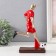 Souvenir Polystone "Athlete - Football player" Red with gold 16.8x24.3 cm