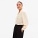 Women's blouse Minaku: Enjoy Milk color, river 50