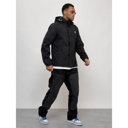 Sports male jacket, size 52, black color-12