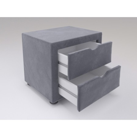 Tumbling bedside Montmar 500x350x420 Gray velor