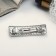 Hair hairpin "Briana" straight, 6.5 cm, silver