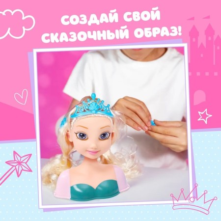 Manekene doll to create hairstyles "Fairytale image"-5