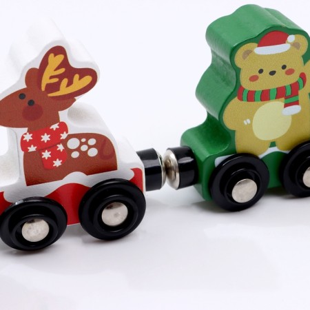 New Year's decor "Magic train" 36x5.4x1.6cm-5