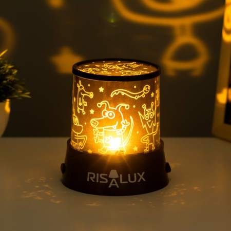Night-designer "Alien" LED USB/from Black batteries 10.8x10.8x11.5 cm Risalux-3