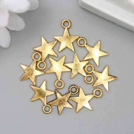 Suspension "Star", color gold 0.9x1.2 cm-1