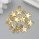 Suspension "Star", color gold 0.9x1.2 cm