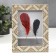 Photo frame plastic 13x18 cm "Golden Indian patterns on gray-beige" 21.5x16.8 cm