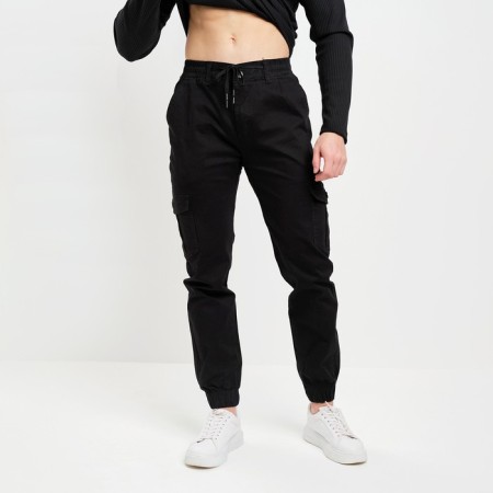 Joggers male, black color, size 32 (50)-6