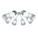 Ceiling EVOLUCE lamp. Sle103002-08. Maleonte. 8x40 watts, E14, 84x84x24 cm, chromium color