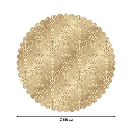 Golden overflower tablecloth, round, Saten, d = 150 cm-1